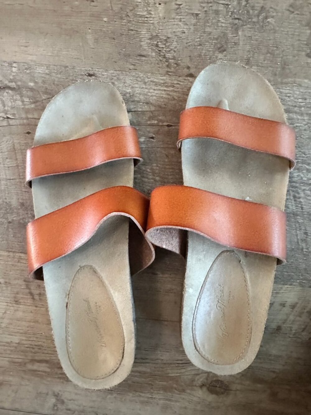 Brown Slip On Sandals